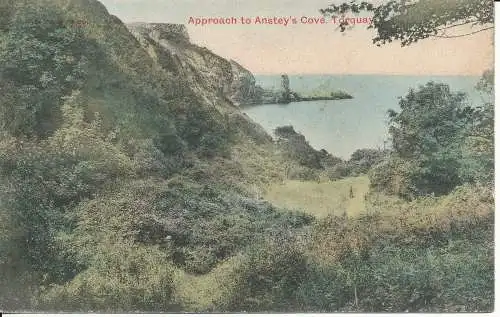 PC30538 Annäherung an Ansteys Cove. Torquay. Cecily