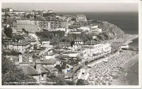 PC25417 Ventnor I. von W. Blick vom Park nach Osten. Nächte. Ventnor. Nr. 5546. RP