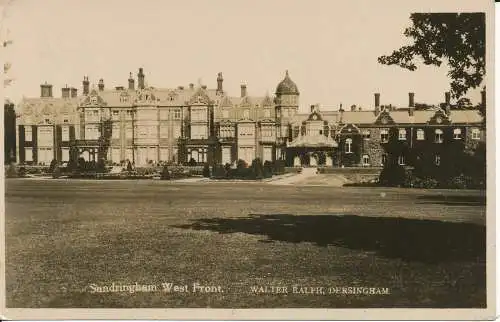 PC27790 Sandringham Westfront. Walter Ralph. Dersingham