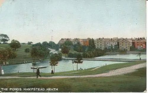 PC24831 The Ponds Hampstead Heath. B. und D. London. Kromo. Nr. 21483. 1907