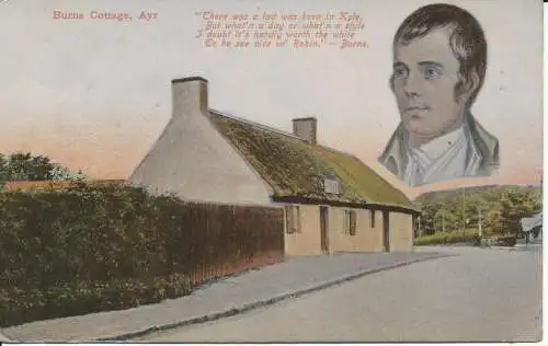 PC24829 Burns Cottage. Ayr. D. und D.K. Ideale Serie 3. 1909