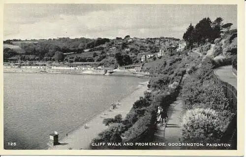 PC24934 Cliff Walk and Promenade. Goodrington. Paignton. Nr 125