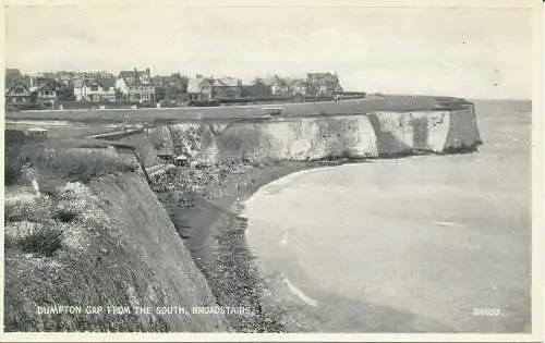 PC26801 Dumpton Gap aus dem Süden. Broadstairs. Valentinstag. Silber. Nr 2100