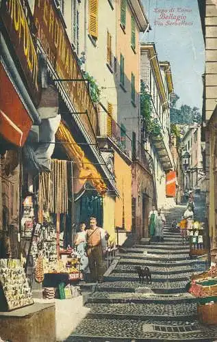 PC30218 Comer See. Bellagio. Via Serbelloni. Brunner. 1923