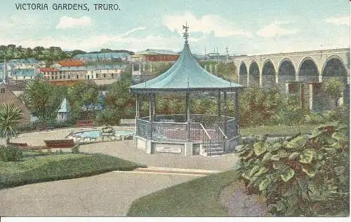 PC23873 Victoria Gardens. Truro. F. H. Tim