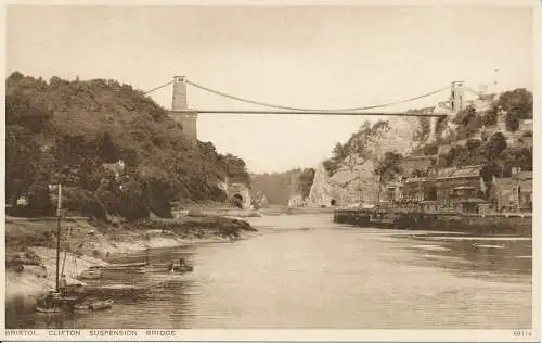 PC26505 Bristol. Clifton Hängebrücke. Photochrom. Nr. 69114