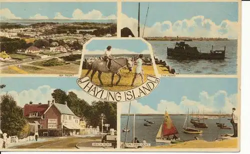 PC30751 Hayling Island. Multi-View. Langstone. 1957