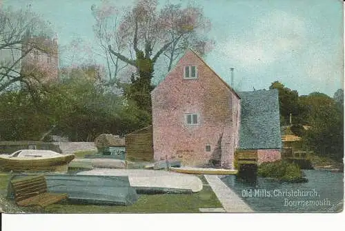 PC30796 Alte Mühlen. Christchurch. Bournemouth. 1909