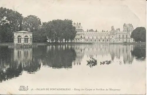 PC28274 Palais de Fontainebleau. Karpfenteich und Kaiserpavillon. Nr. 3