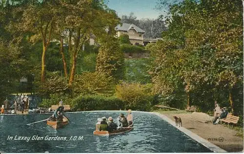 PC26572 in Laxey Glen Gardens. I. O. Mr. Valentine. Nr. 82236. 1920