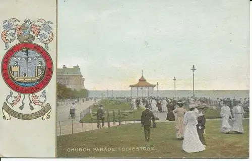 PC25192 Kirchenumzug. Folkestone. B. und R. Kamera. Nr 250. 1906