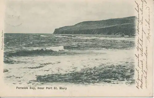PC26566 Perwick Bay. In der Nähe von Port St. Mary. Valentinstag. 1903