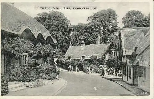 PC32491 Das alte Dorf. Shanklin. I.W. W. J. Nigh. Nr. 63. 1939