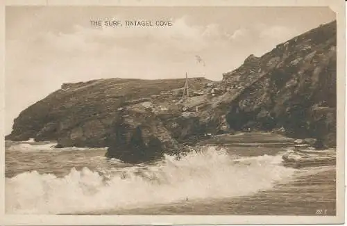 PC27730 The Surf. Tintagel Cove