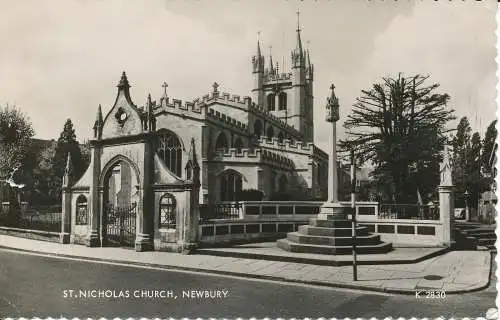 PC32501 Nikolauskirche. Newbury. Valentinstag. Nr. K 2830. RP. 1962