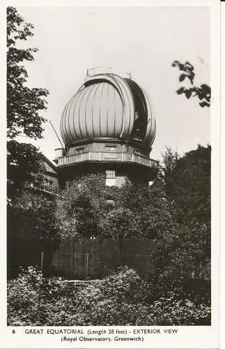 PC26291 Great Equatorial. Außenansicht. Royal Observatory. Greenwich. Nr 6. RP