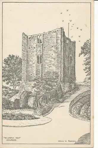 PC25341 The Castle Keep. Guildford. Leslie W. Rowsell