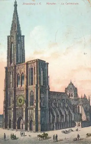 PC30284 Straßburg i. E. Münster. Die Kathedrale. E. Hartmann. 1909