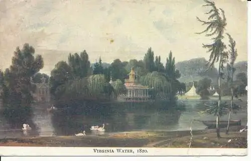 PC28515 Virginia Water 1820. 1905