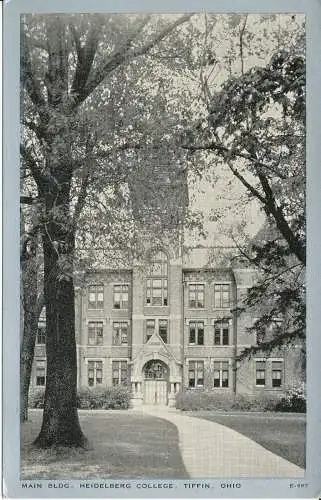 PC28085 Hauptbldg. Hochschule Heidelberg. Tiffin. Ohio. Waynepaper