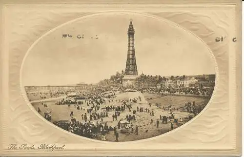 PC32556 The Sands. Blackpool. Serie W. T. C. City. 1912