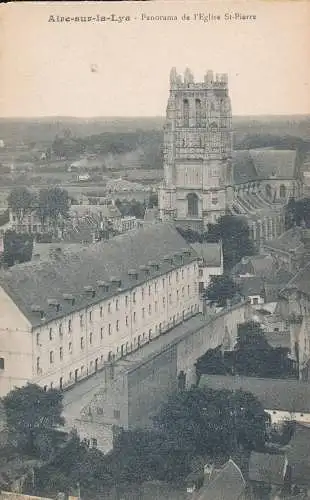 PC30434 Aire Sur la Lys. Panorama de l Eglise St. Pierre. M.T