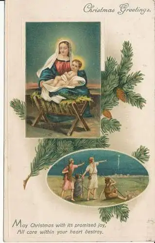 PC28719 Weihnachtsgrüße. W. Vers. 1915