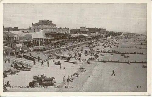 PC26782 East Parade and Sands. Bognor Regis. Nr 110. 1954