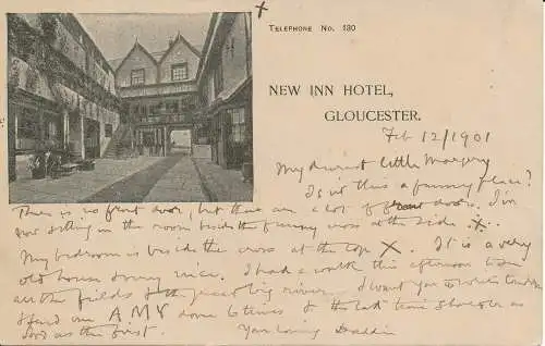 PC25227 New Inn Hotel. Gloucester