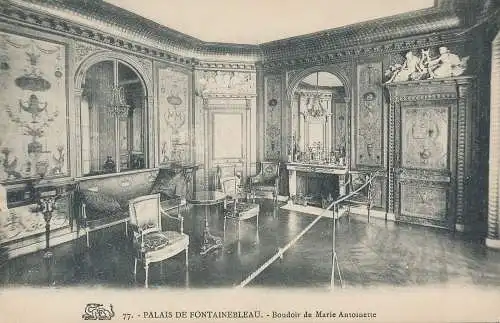 PC31136 Palais de Fontainebleau. Boudoir von Marie Antoinette. Nr. 77