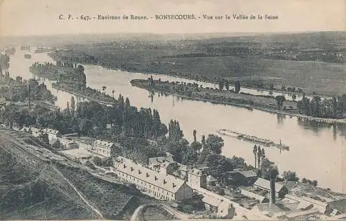 PC30430 Umgebung von Rouen. Liebe Hilfe. Blick auf das Seine-Tal. C. V. Nr. 6