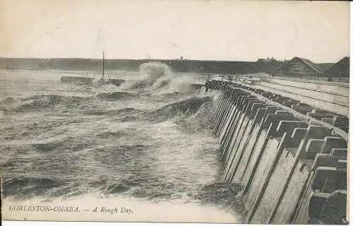 PC30708 Gorleston auf See. Ein harter Tag. 1919