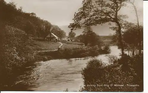 PC28912 River Achray von Brig O Michael. Trossachs. RP. 1932