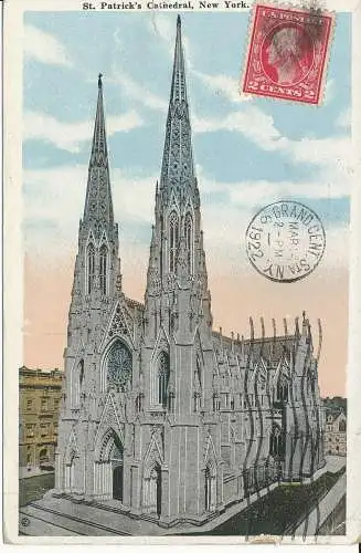 PC28224 St. Patricks Cathedral. New York. 1922