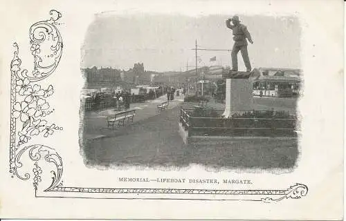 PC25896 Memorial. Rettungsbootkatastrophe. Margate