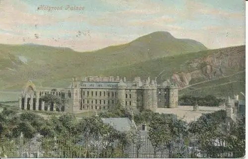 PC23700 Holyrood Palace. Valentinstag. 1905