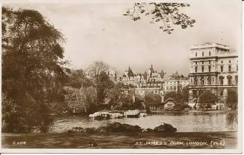 PC24966 St. James Park. London. Valentinstag. Nr. G.604. RP. 1936