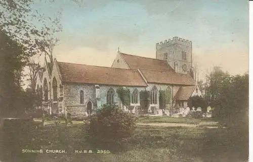 PC24918 Sonning Church. M.J.R.B. Nr. 2950. 1917