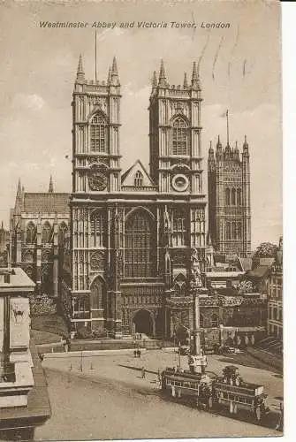 PC24977 Westminster Abbey und Victoria Tower. London. 1928