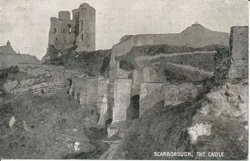 PC32508 Scarborough. Das Schloss. Queen Serie. 1906
