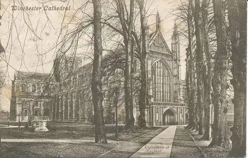 PC25983 Kathedrale von Winchester. Kathedralen von England. 1908