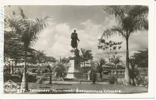 PC28387 Santander Monument. Viel Glück. Kolumbien. Nr. 227