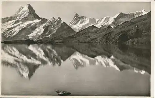 PC31446 Bachalpsee. Schreckhorn. Finsteraarhorn. Fiescherhorn. R. Schudel. Nr. 18