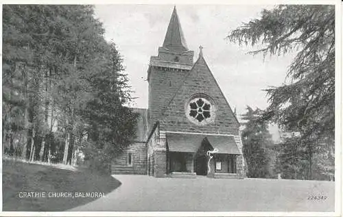 PC25159 Crathie Church. Balmoralisch. Valentinstag. Silber. Nr. 224349