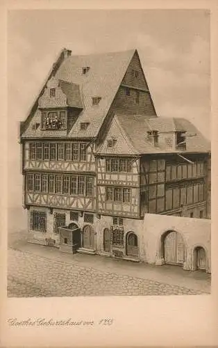PC31002 Goethes Geburtshaus vor 1755. M. Jacobs. Nr. 271