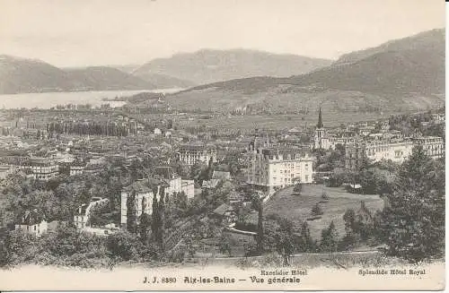 PC28445 Aix les Bains. Allgemeine Ansicht. Jullien Freres. Nr. 8380