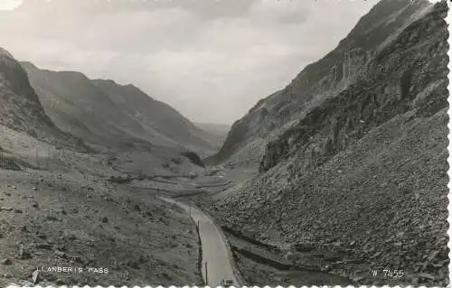 PC32742 Llanberis Pass. Valentinstag. Nr. W 7455. RP. 1961