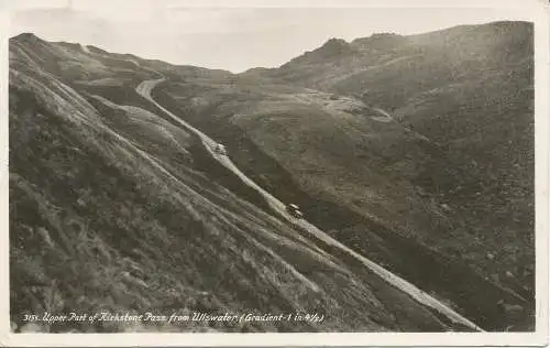 PC32552 Oberer Teil des Kirkstone Passes von Ullswater. Abraham. Nr. 3155. RP