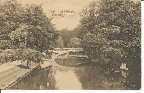 PC28550 Garret Hostel Brücke. Cambridge. Valentinstag. Nr. 6315. 1909