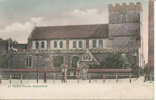 PC25497 St. Peters Kirche. Petersfield. L. E. Bradley. 1920